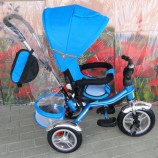 Детский велосипед с ручкой 15698-1 синий - Оптовая компания УДАЧА 96 Екатеринбург